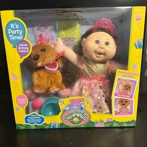 Cabbage patch kid 35th anniversary doll with dog new in box